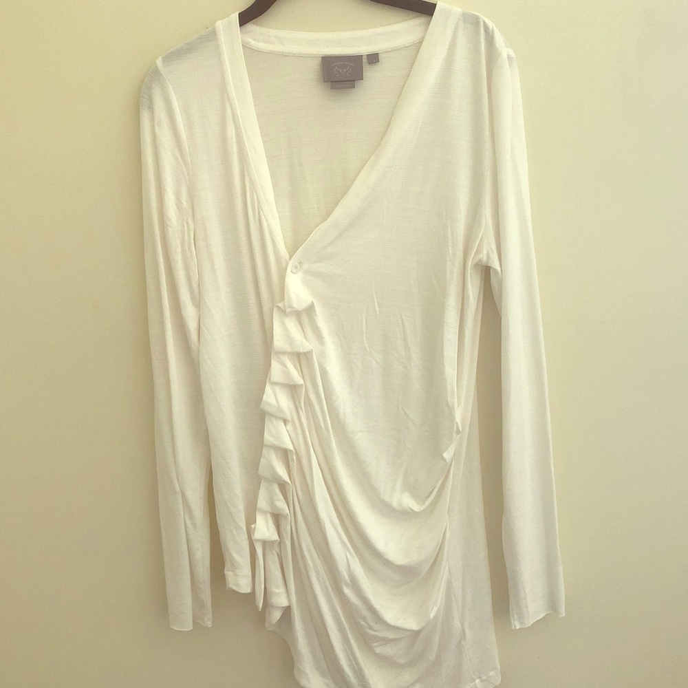 White Cardigan Top